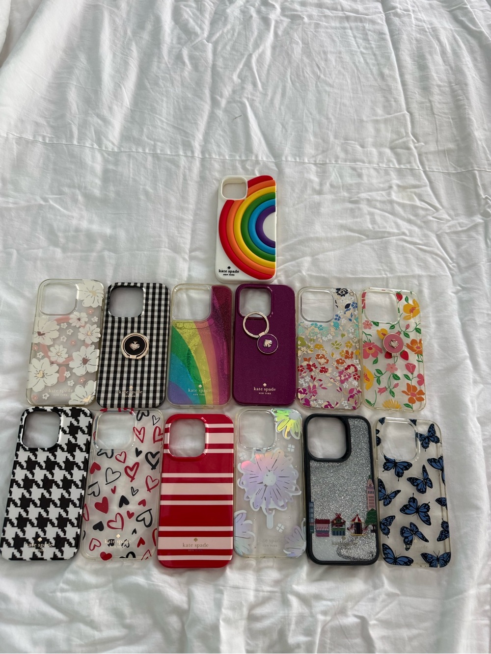 kate spade Rainbow Ring & Colorful Pattern iPhone Case Lot